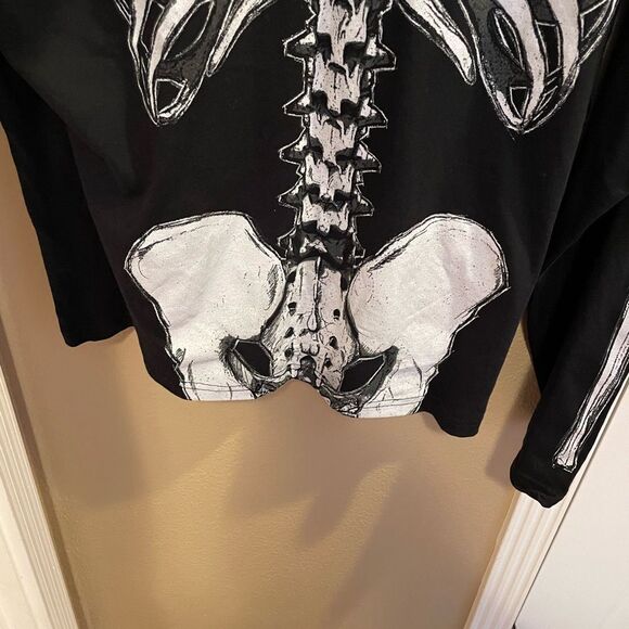 Spirit Men’s Double Sided Skeleton Long Sleeved Shirt XXL - Picture 7 of 15
